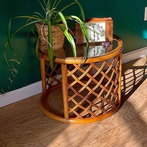 Rattan / Wicker Side Table